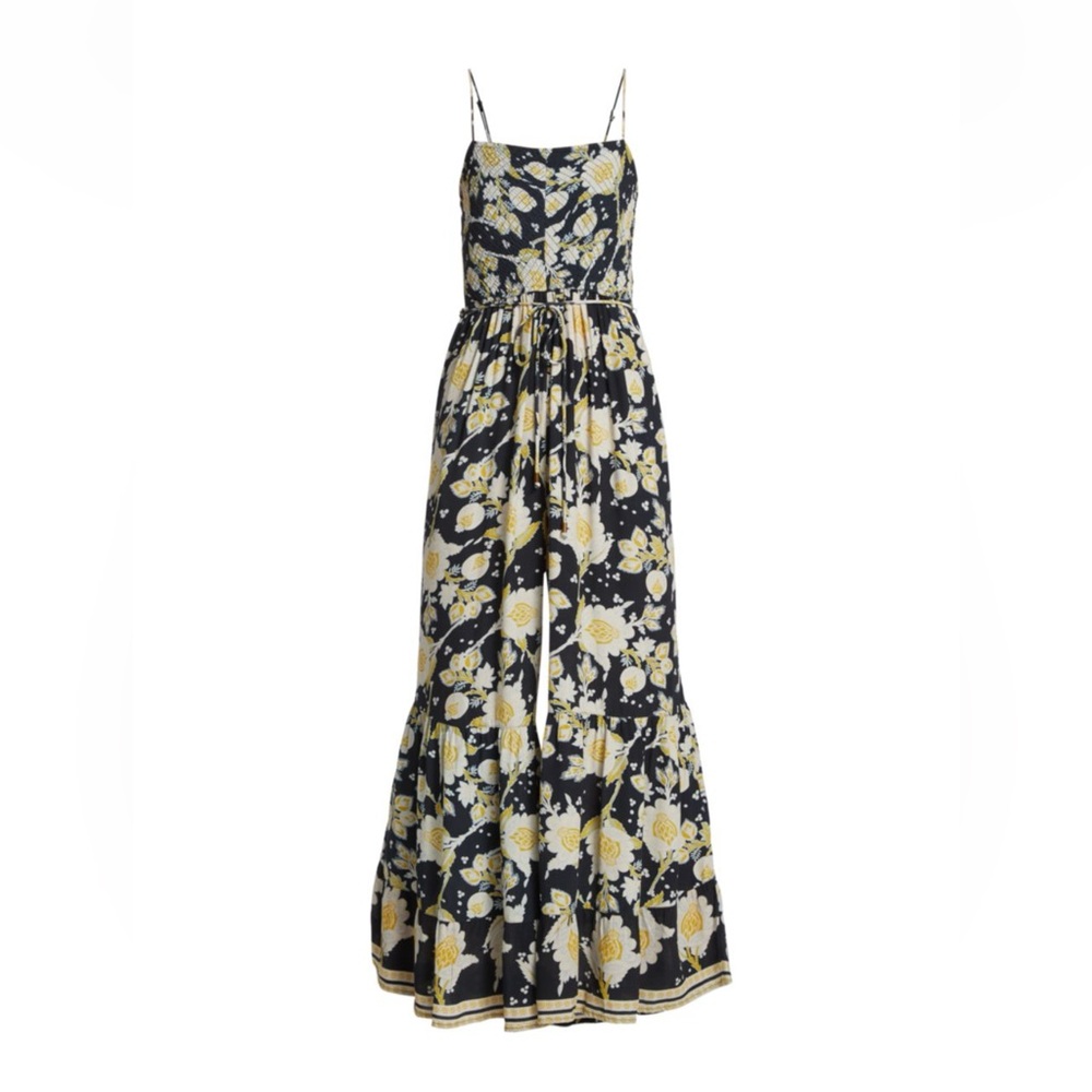 Free People Floral Jumpsuit EUC Sz L